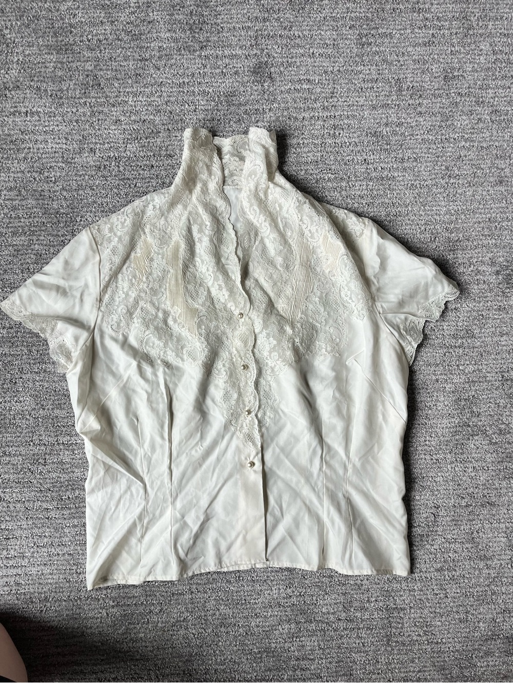 Vintage Handmade Lace Blouse